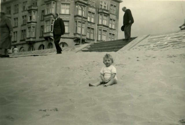 Willy Bekaert aan zee